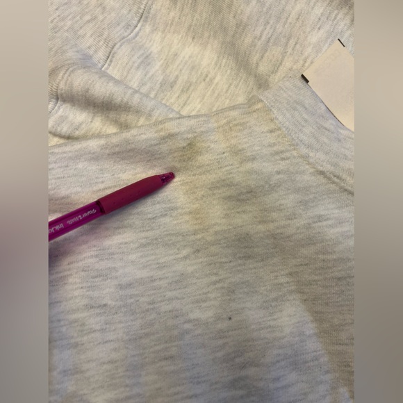 NWT Vintage 90's Light Heathered Grey Sweatshirt Cotton Deluxe Large - Picture 6 of 8